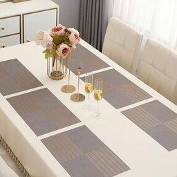 Set of 6 Striped Washable Placemats-2