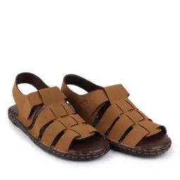 Strappy Sandals with Velcro Closure-image-70