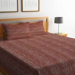Cotton Striped Bedcover with 2 Pillow Covers-image-3
