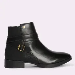 Women Reptilian Patterned Ankle-Length Boots-image-98