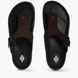 Men T-Strap Sandals with Buckle Closure-51
