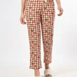 Women Checked Regular Fit Pyjamas-image-36