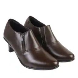 Round-Toe Pumps with Zip Closure-image-23