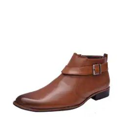 Mid-Top Formal Boots with Zip-image-17