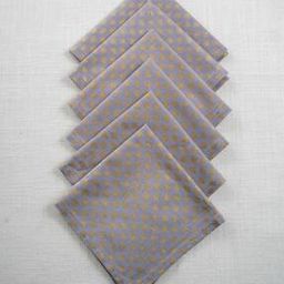 Pack Of 6 Polka-Dot Printed Square Shaped Napkin Set-image-37