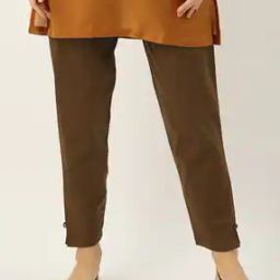Women Straight Fit Ankle Length Pants-image-2