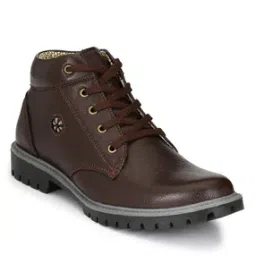 Textured Mid-Top Lase Fastening Boots-49
