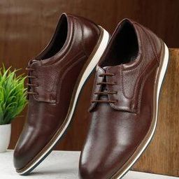 teakwood leathers Men Round-Toe Lace-Up Shoes-picture-3