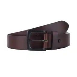 Classic Leather Belt with Buckle Closure-3