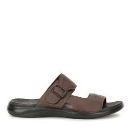 Slip-On Open-Toe Sandals with Buckle Accent-image-41