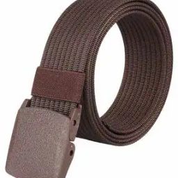 Textured Classic Belt with Plastic Buckle-image-13