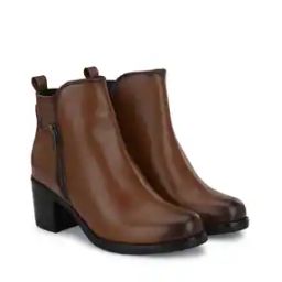 Ankle-Length Boots with Side Zipper-image-29