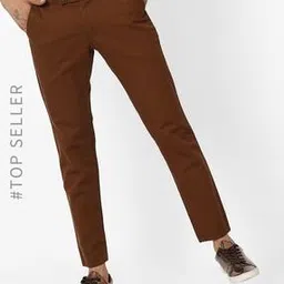 Flat-Front Mid-Rise Slim Trousers-image-8