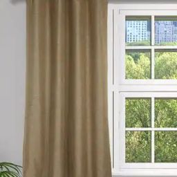 Jute Window Curtain with Eyelets-12