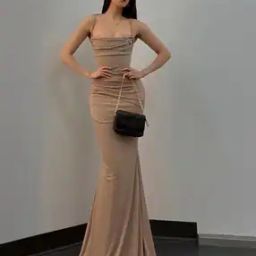 Women Ruched Strappy Bodycon Dress-image-32