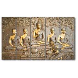 Set of 5 Buddha Theme Wall Art-image-30