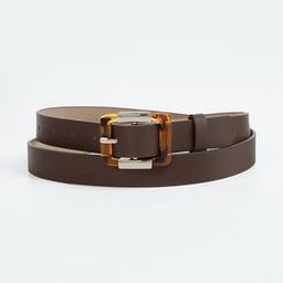 Women Slim Belt with Tang-Buckle Closure-image-60