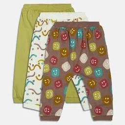 mini klub Pack of 3 Knitted Cotton Knit Bottomwear-picture-1