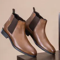 Men Ankle-Length Slip-On Chelsea Boots -31