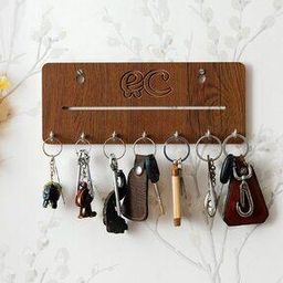 7 Hooked  Wooden Keyholder-image-94
