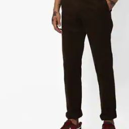 Mid-Rise Flat-Front Tapered Trousers-image-33