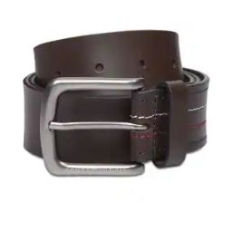 Leather Wide Belt with Tang-Buckle Closure-picture-0