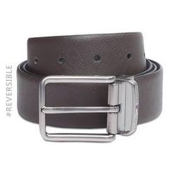 Reversible Leather Belt with Tang-Buckle Closure-image-49