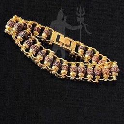 Gold-Plated Rudraksh-Beaded Bracelet-image-44