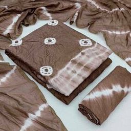 Women Tie & Dyed Unstitched Dress Material-image-1