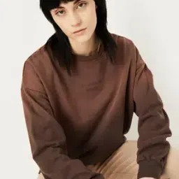 Women Regular Fit Sweatshirt with Round Neck-image-10