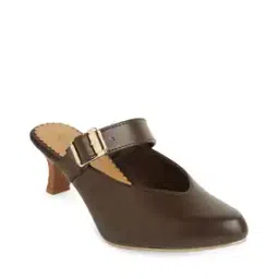 Heeled Pumps with Buckle Fastening-image-31