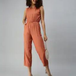 Women Jumpsuit with Insert Pockets-image-2
