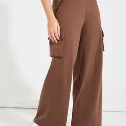 Women Mid-Rise Wide Leg Joggers-image-37