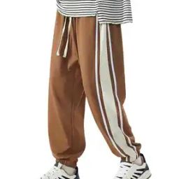 Men Colourblock Mid-Rise Joggers with Elasticated Drawstring Waist-picture-28
