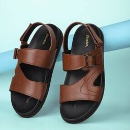 Men Slider Sandals with Velcro Fastening-image-20