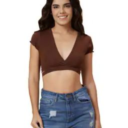 V-Neck Crop T-shirt-picture-17