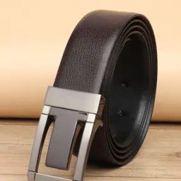 Men Slim Belt with Metal-Buckle Closure-37