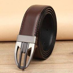 Men Slim Belt with Metal-Buckle Closure-image-80