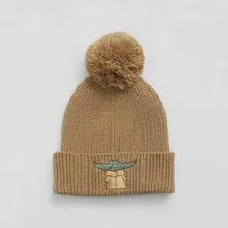 Boys Yoda Embroidered Knitted Beanie-image-39