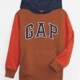 Brand Print Hoodie with Kangaroo Pockets-image-52
