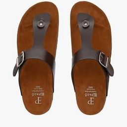 Thong-Strap Flip-Flops with Buckle Closure-image-28