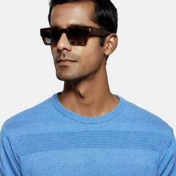 Polarized & UV Protection Rectangular Sunglasses- OP-10200-15