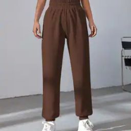Women Elasticated Waist Joggers-image-93