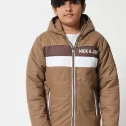 Colourblock Quilted Jacket with Zipper Pockets-picture-6