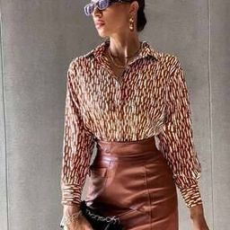 Women Regular Fit Micro Print Shirt-image-30