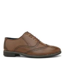 Men Round-Toe Lace-Up Brogues-image-14