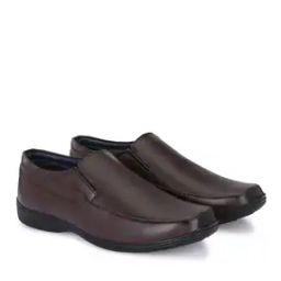 Textured Slip-On Formal Shoes-image-3