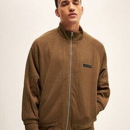 Men Regular Fit High-Neck Zip-Front Jacket-image-35