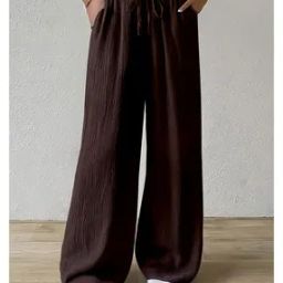 Women Textured Loose Palazzos-image-20
