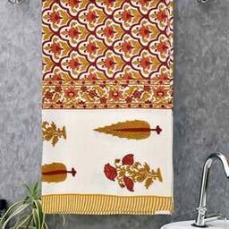 Floral Print Cotton Towel Sets-32